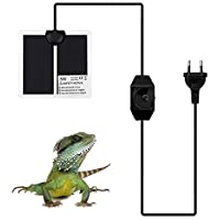 Los mejores  - LAOZI Almohadilla de Calentamiento de Anfibios por Reptil- Impermeable 5W - 7W - 14W - 28W Almohadilla de calefacción…